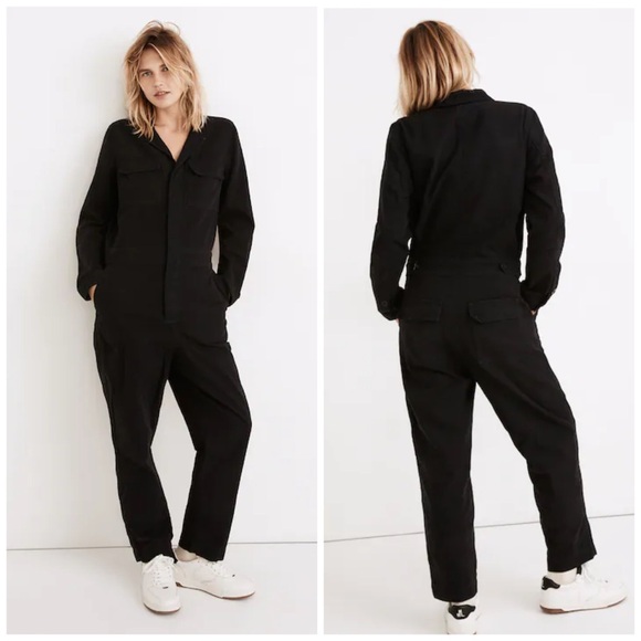 Madewell Pants - Madewell Signature Coverall Jumpsuit 100% Cotton Denim in Black